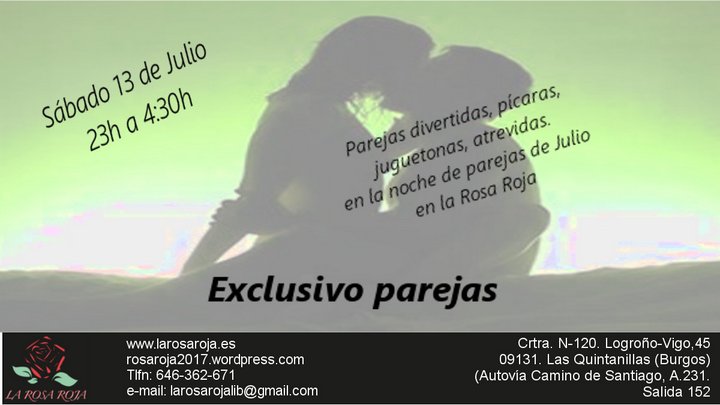 Exclusivo Parejas en La Rosa Roja - BURGOS -