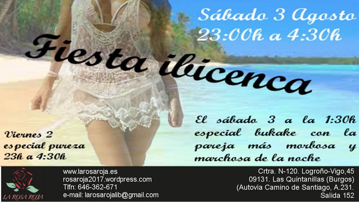Fiesta Ibicenca en La Rosa Roja - BURGOS -