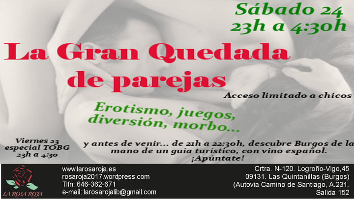 Gran quedada de parejas en La Rosa Roja -BURGOS-