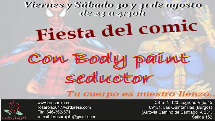 Body paint en La Rosa Roja -BURGOS-