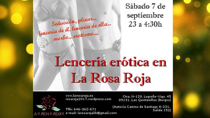 Fiesta Lencería en La Rosa Roja -BURGOS-