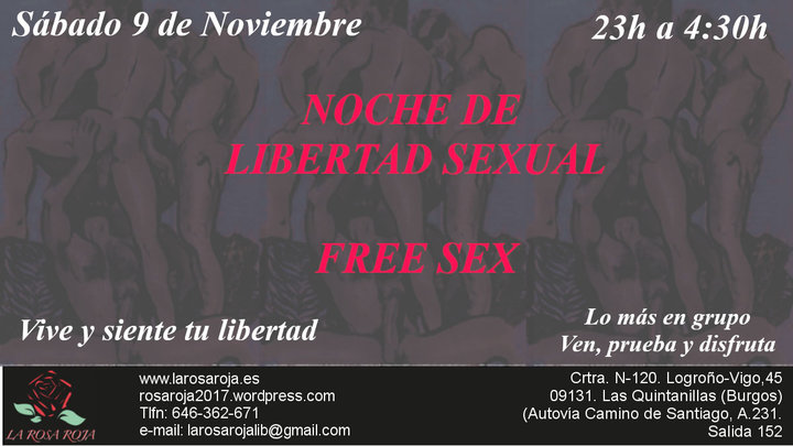 Noche de libertad sexual en La Rosa Roja -BURGOS-