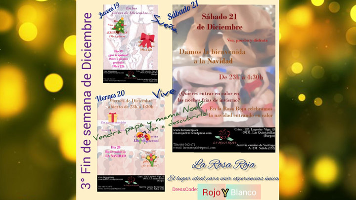 Bienvenida Navidad en La Rosa Roja -BURGOS-