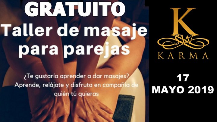 Taller gratuito de Masajes para parejas en KarmaSW -MADRID-
