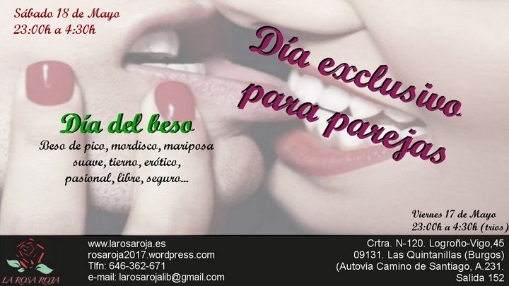 Día del Beso en La Rosa Roja - BURGOS -