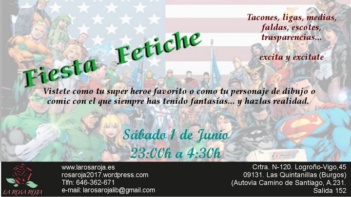 Fiesta Fetiche en La Rosa Roja - BURGOS -